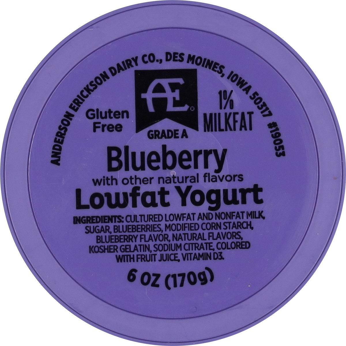 slide 6 of 11, Anderson Erickson Dairy Lowfat Blueberry Yogurt 6 oz, 6 oz