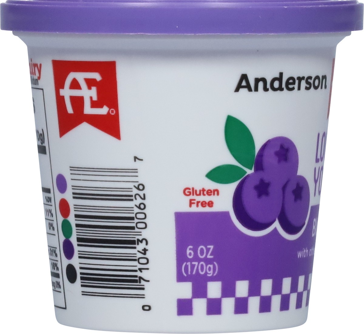 slide 5 of 11, Anderson Erickson Dairy Lowfat Blueberry Yogurt 6 oz, 6 oz