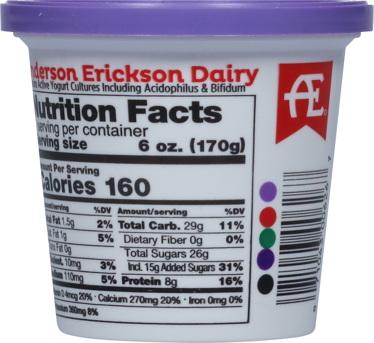 slide 11 of 11, Anderson Erickson Dairy Lowfat Blueberry Yogurt 6 oz, 6 oz