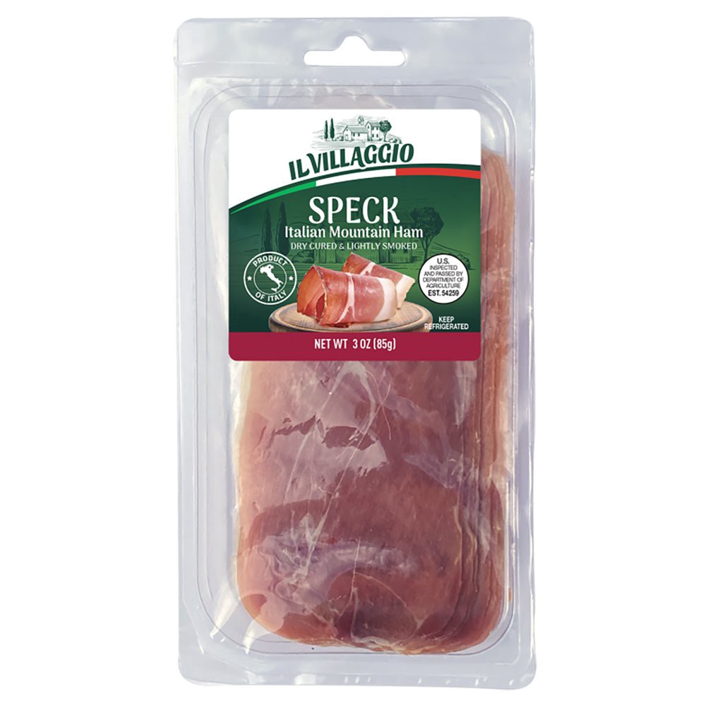 slide 1 of 1, Il Villaggio Speck Italian Mountain Ham, 3 oz