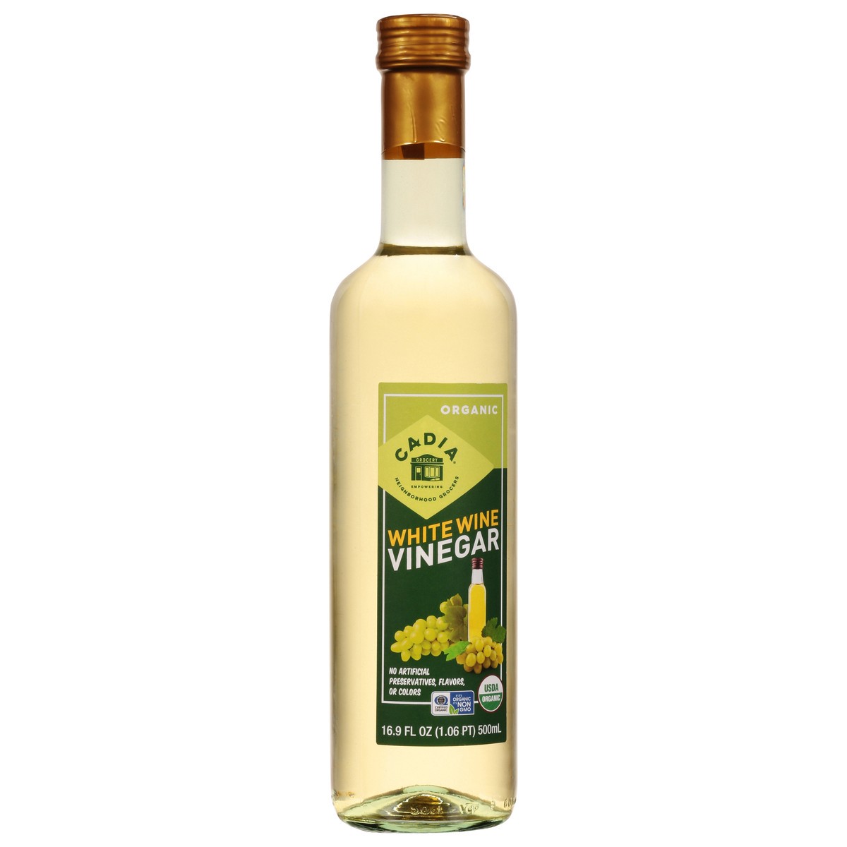 slide 5 of 12, Cadia Organic White Wine Vinegar 16.9 fl oz, 16.9 fl oz