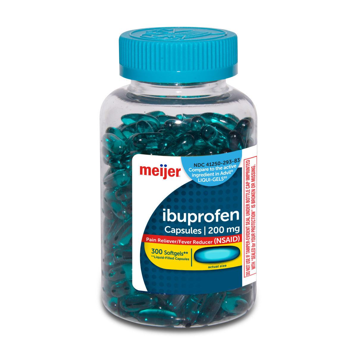 slide 1 of 4, Meijer Ibuprofen Liquid Softgels Capsules, 300 ct 200 mg