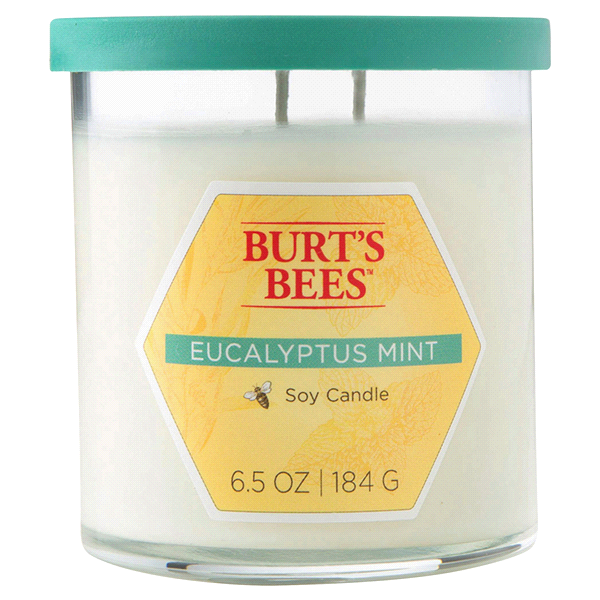 slide 1 of 1, Burt's Bees Eucalyptus Mint Small Candle, 6.5 oz