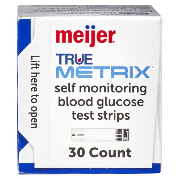 slide 16 of 29, Meijer TRUE METRIX Self-Monitoring Blood Glucose Test Strips, 30 ct