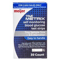 slide 23 of 29, Meijer TRUE METRIX Self-Monitoring Blood Glucose Test Strips, 30 ct