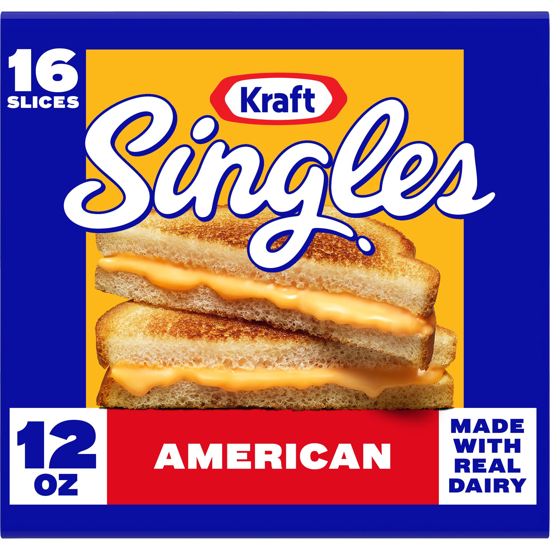 slide 1 of 5, Kraft Singles American Slices, 16 ct Pack, 