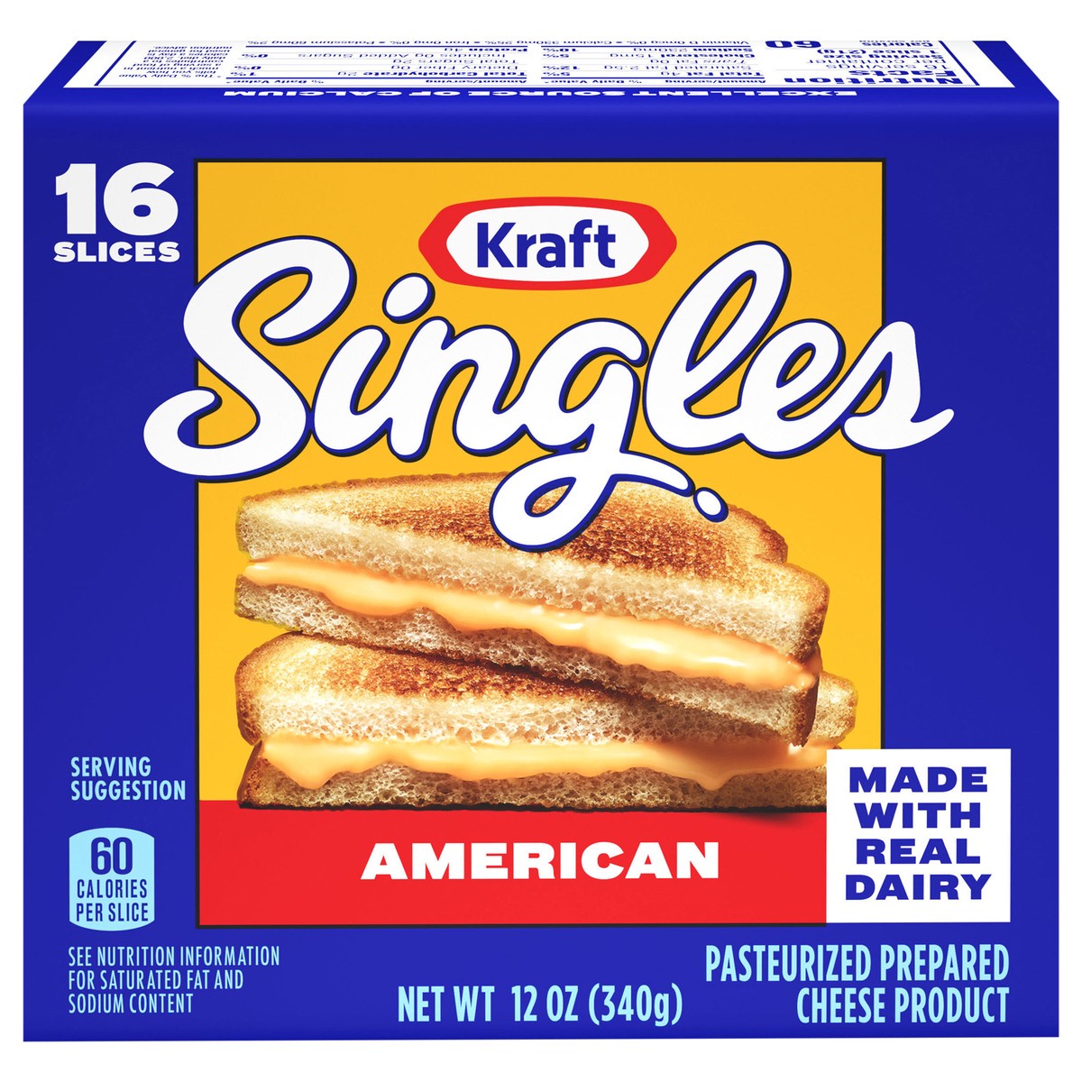slide 1 of 5, Kraft Singles American Slices, 16 ct Pack, 16 ct