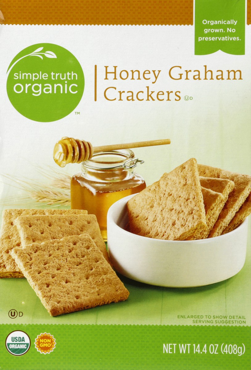 slide 4 of 4, Simple Truth Organic Honey Graham Crackers, 14.4 oz