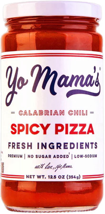slide 1 of 1, Yo Mama's Calabrian Chili Spicy Pizza Sauce, 12.5 oz