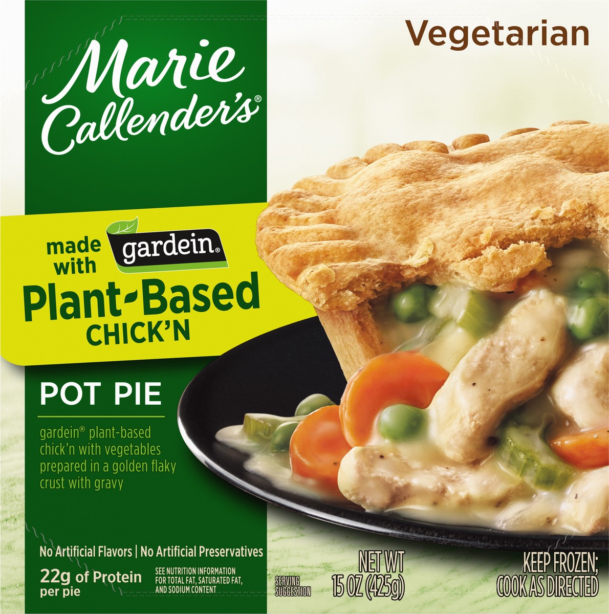 slide 2 of 9, Marie Callender's Gardein Plant-Based Vegetarian Chick'n Pot Pie 15 oz, 15 oz