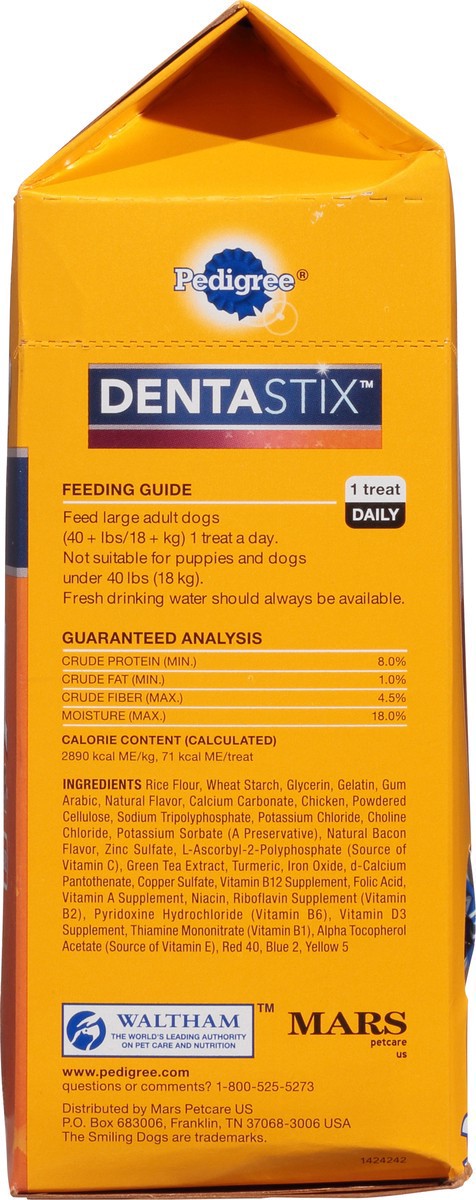 slide 12 of 17, Pedigree DentaStix Large Dual Flavor Bacon & Chicken Treats for Dogs 32 ea, 32 ct