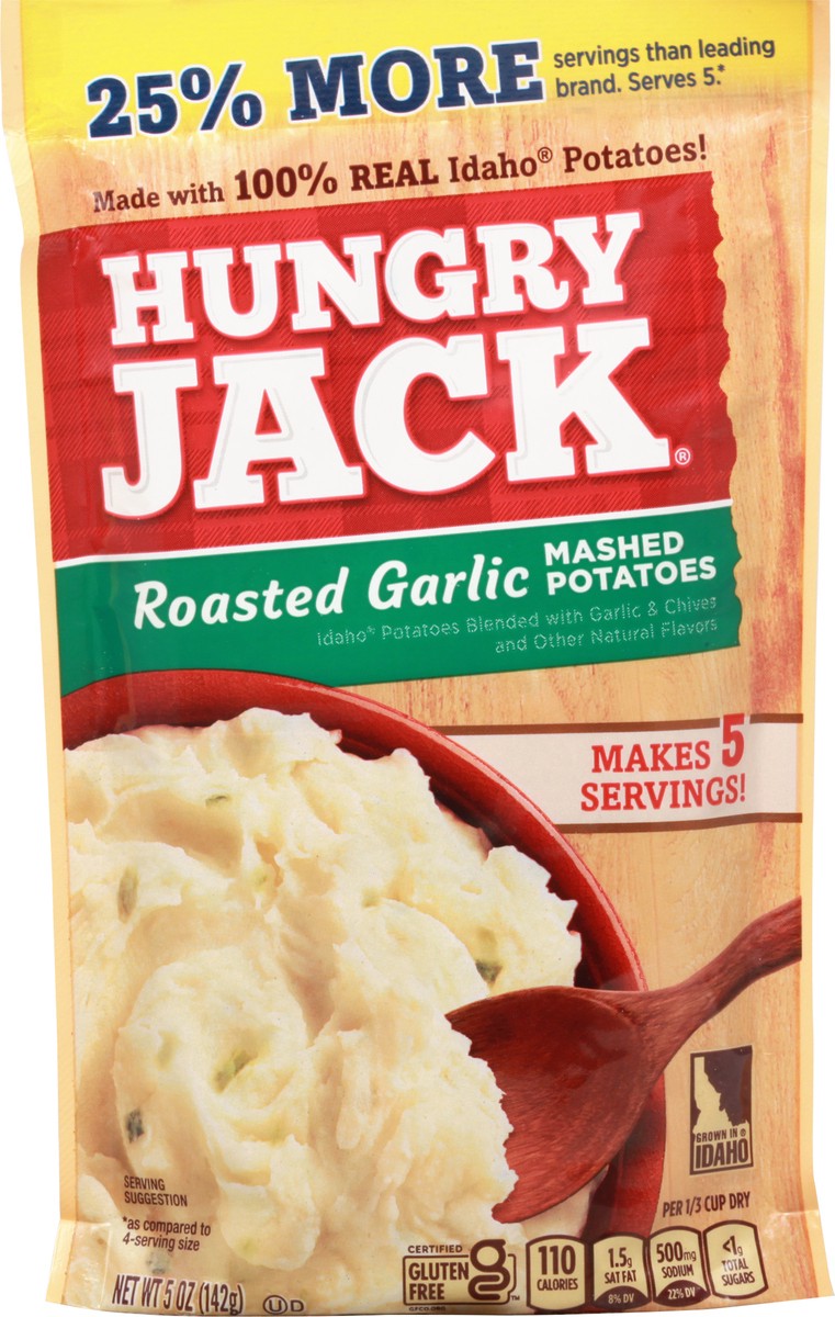 slide 7 of 9, Hungry Jack Roasted Garlic Mashed Potatoes 5 oz, 5 oz