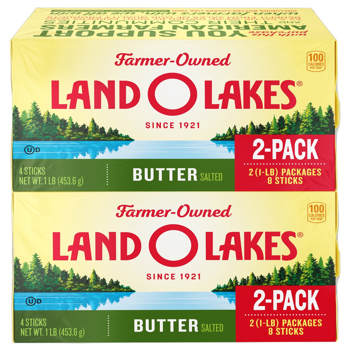 slide 1 of 7, Land O'Lakes Salted Butter, 2 lb