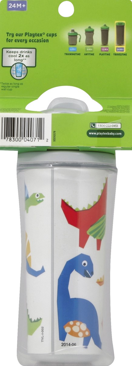 slide 6 of 6, Playtex Travel Time Insulated Sport Spout Cup, BPA-Free, 12 oz