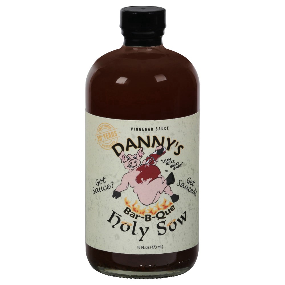 slide 1 of 4, Danny's Bar-B-Que Holy Sow Sauce, 16 fl oz