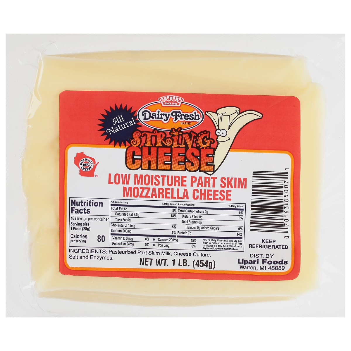 slide 1 of 12, Dairy Fresh String Cheese-Dairy Fresh, 16 oz