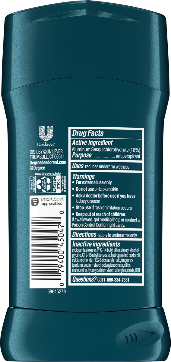 slide 2 of 7, Degree Advanced Antiperspirant Deodorant Clean, 2.7 oz, 2.7 oz