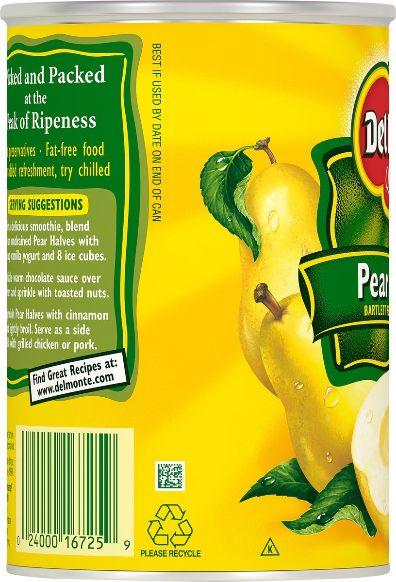 slide 7 of 7, Del Monte Pear Halves In Heavy Syrup, 15.25 oz