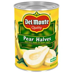 Del Monte Bartlett Pear Halves in Heavy Syrup, 15.25 oz Can
