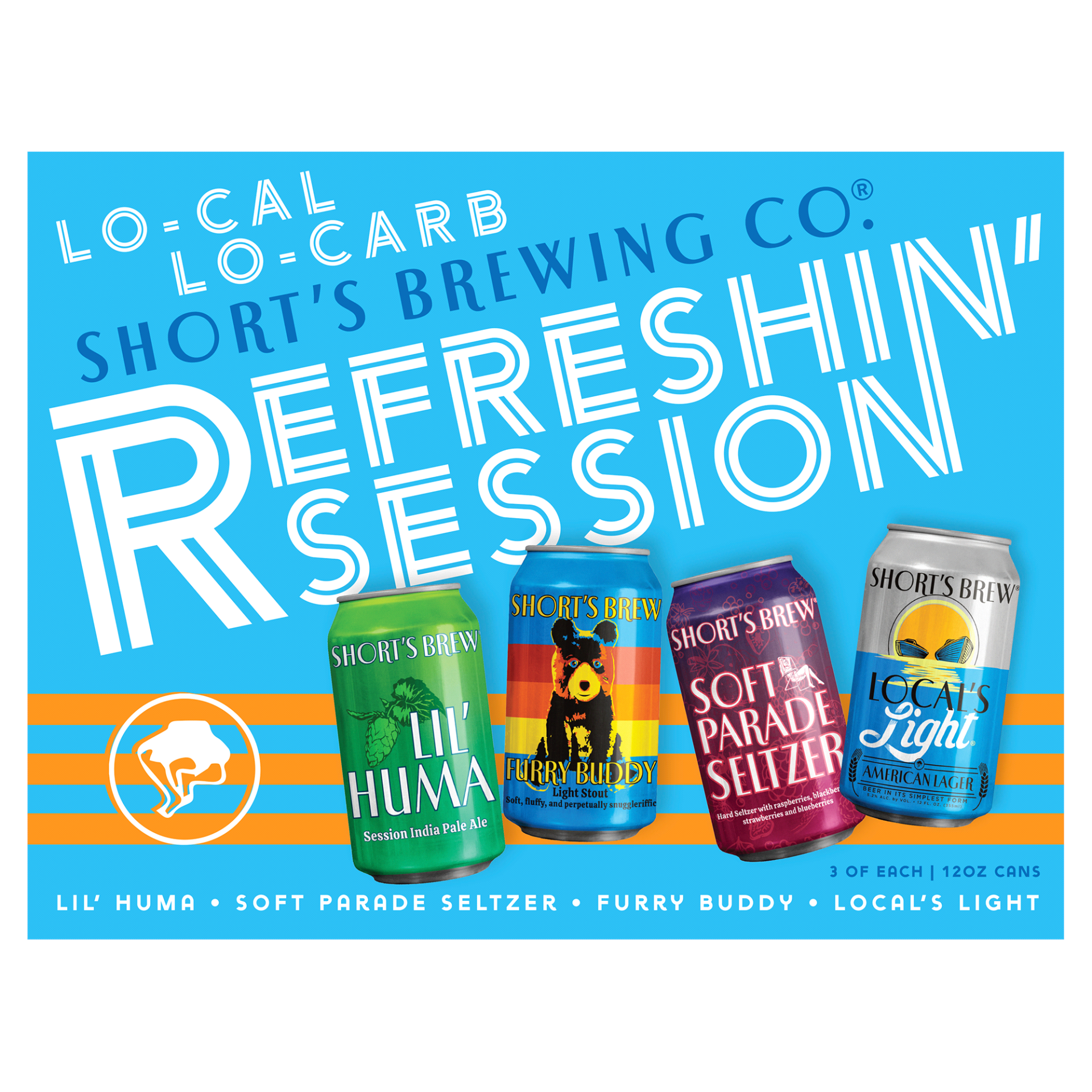 slide 1 of 5, Short's Refreshin' Session Variety Pack, 12 ct; 12 oz