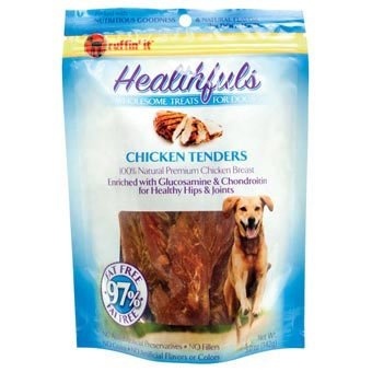 slide 1 of 1, Ruffin' It Healthfuls Dog Treat Tenders with Gluco, 4 oz