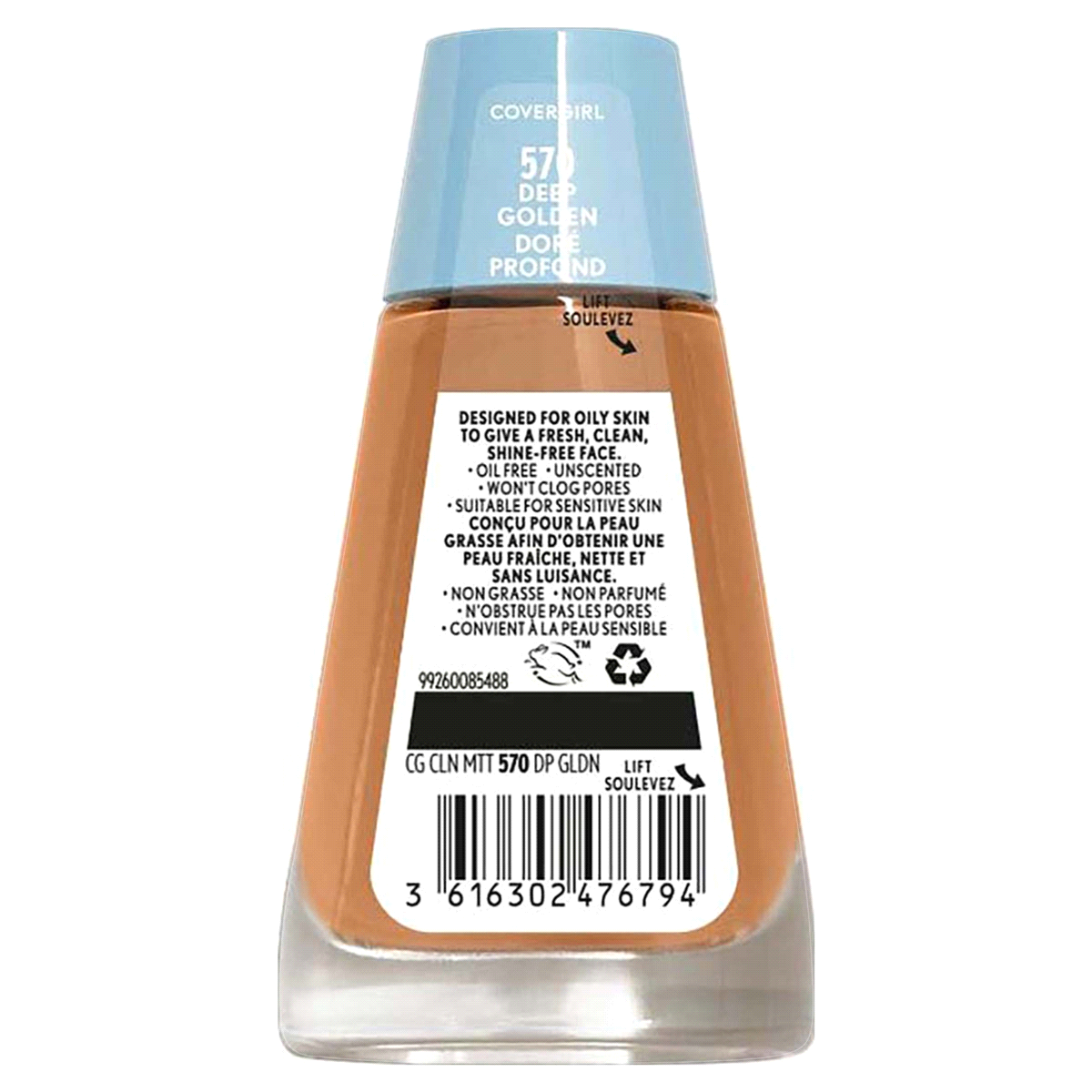 slide 5 of 5, CoverGirl Clean Matte Liquid Foundation, 1 fl oz