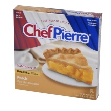 slide 1 of 1, Chef Pierre Peach Pie, 46 oz