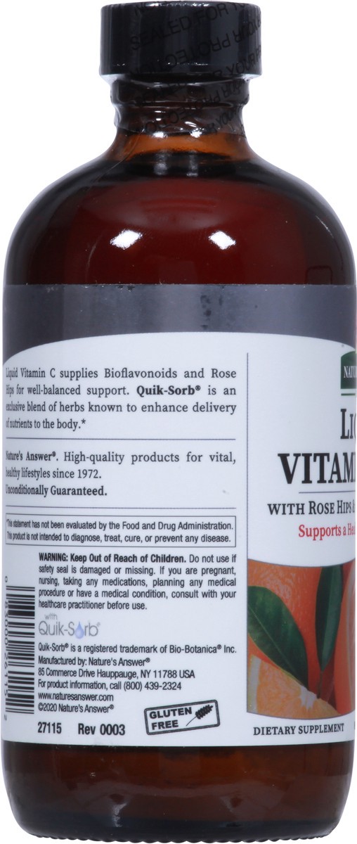 slide 4 of 12, Nature's Answer Liquid Natural Lemon Flavor Vitamin C-100 with Rose Hips & Citrus Bioflavonoids 8 fl oz, 8 fl oz