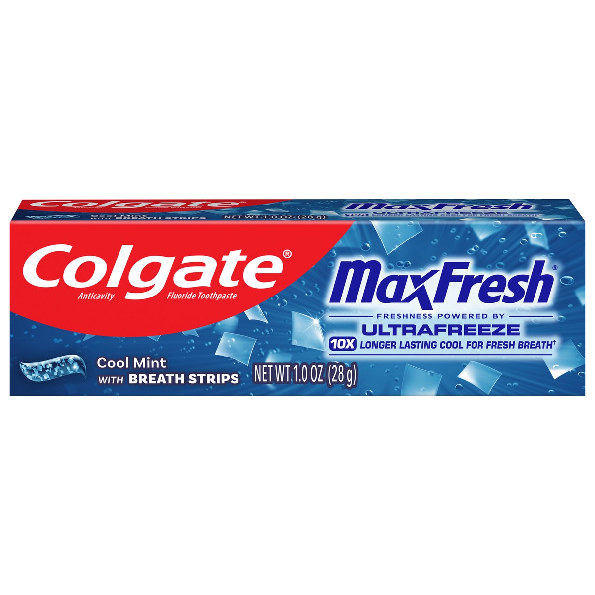 slide 1 of 10, Colgate MaxFresh Cool Mint Toothpaste, Travel Toothpaste, 1.0 Oz., 1 oz