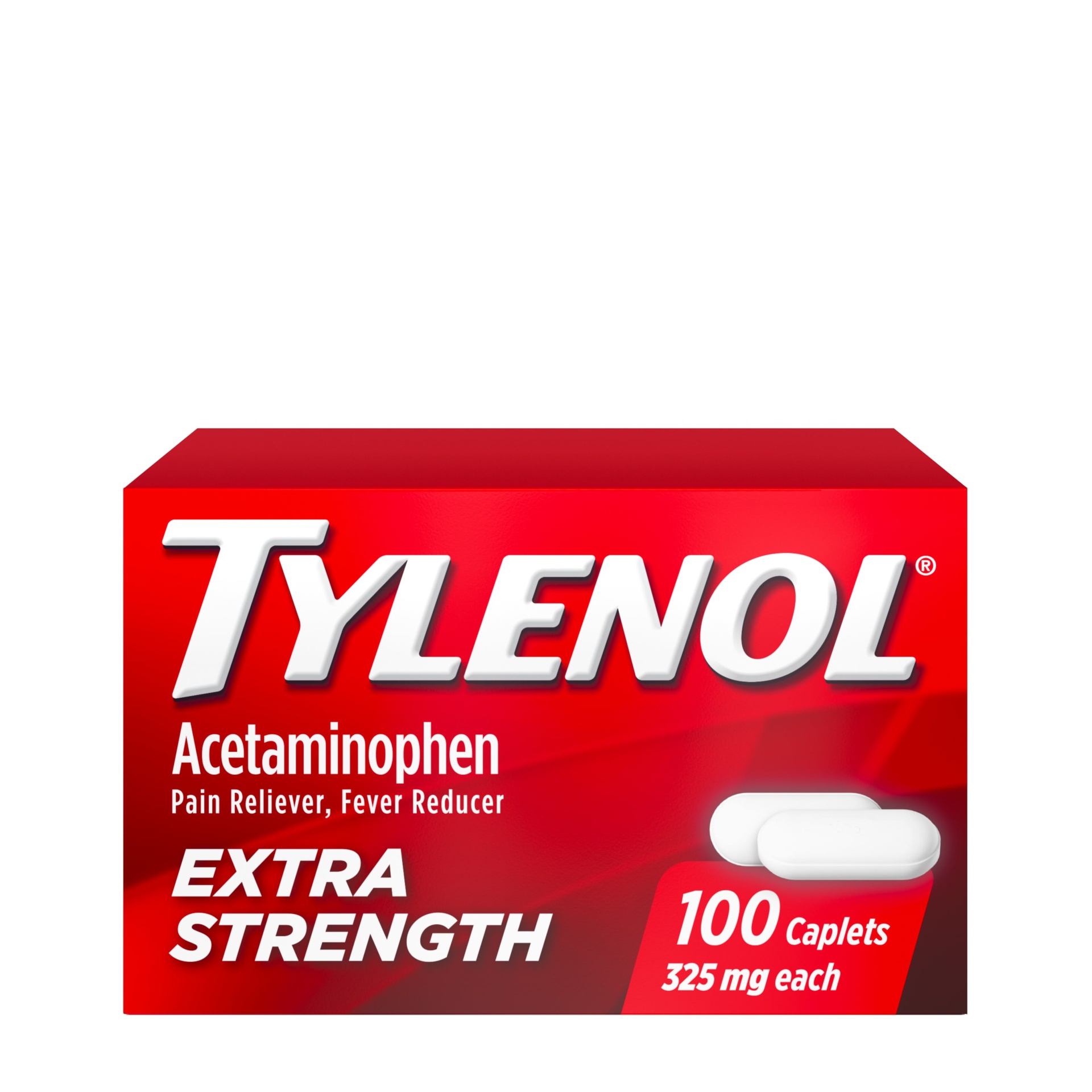 slide 1 of 1, Tylenol Extra Strength Caplets with Acetaminophen, Pain Reliever & Fever Reducer, Acetaminophen For Minor Arthritis Pain, Headache, Backache & Menstrual Pain Relief, 100 ct