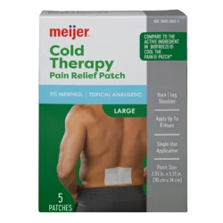 Meijer Cold Therapy Pain Relieving Patch 5ct