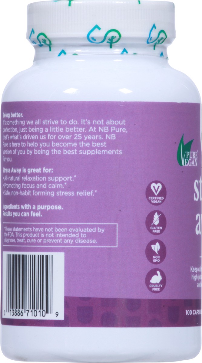 slide 6 of 9, NBPure Care Stress Away 100 Capsules, 100 ct
