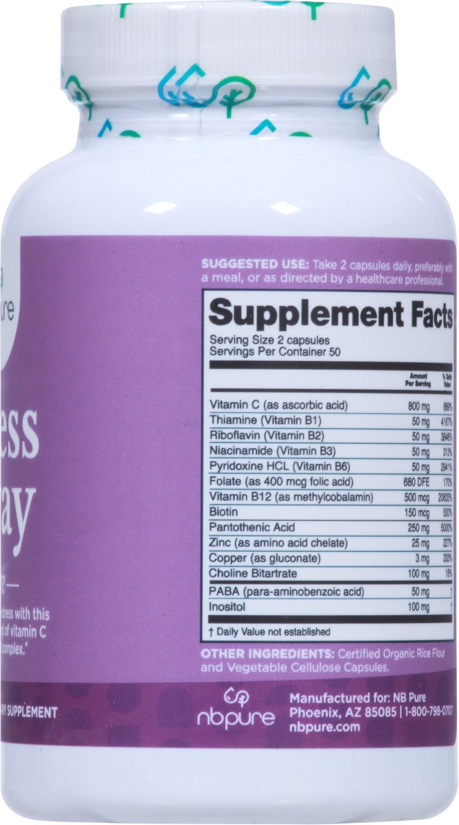 slide 5 of 9, NBPure Care Stress Away 100 Capsules, 100 ct