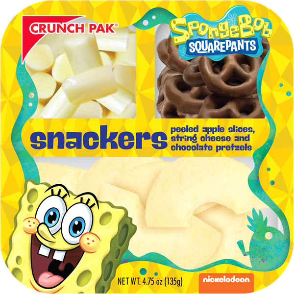 slide 1 of 1, Crunch Pak SpongeBob SquarePants Snackers, 4.75 oz