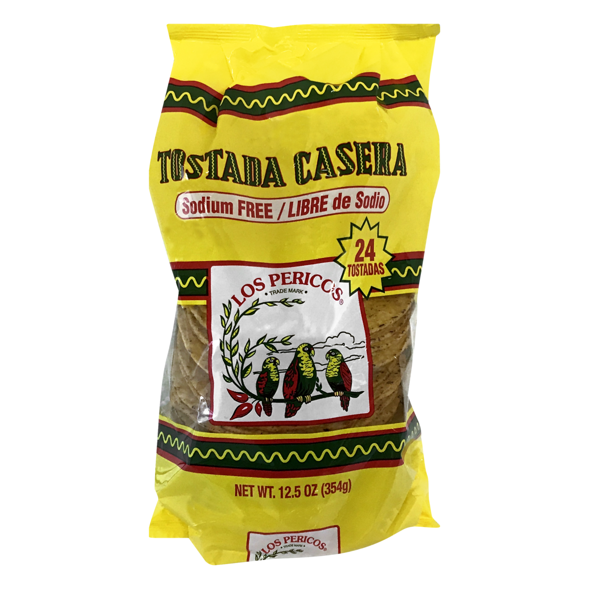 slide 1 of 1, Los Pericos Tostada Casera Sodium Free, 24 ct; 12.5 oz