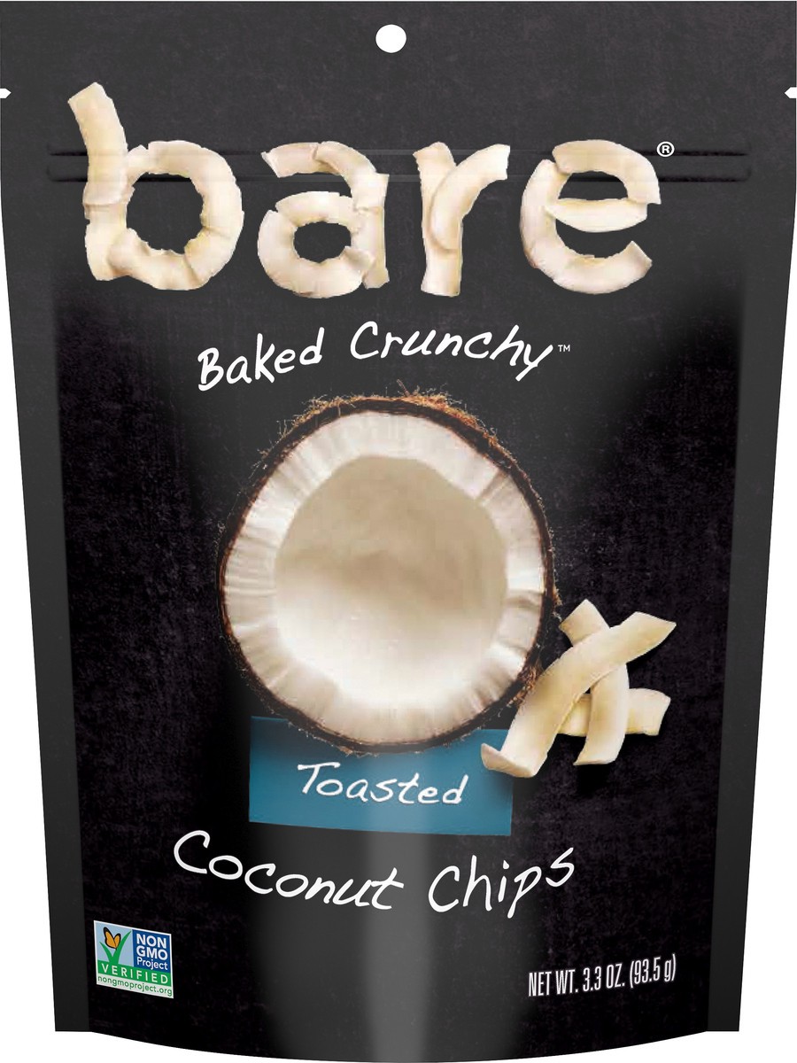 slide 3 of 6, bare Naturally Baked Crunchy Toasted Coconut Chips, 3.3 oz