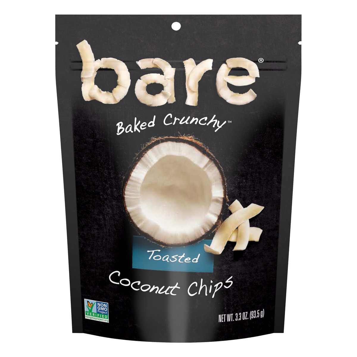 slide 1 of 6, bare Naturally Baked Crunchy Toasted Coconut Chips, 3.3 oz