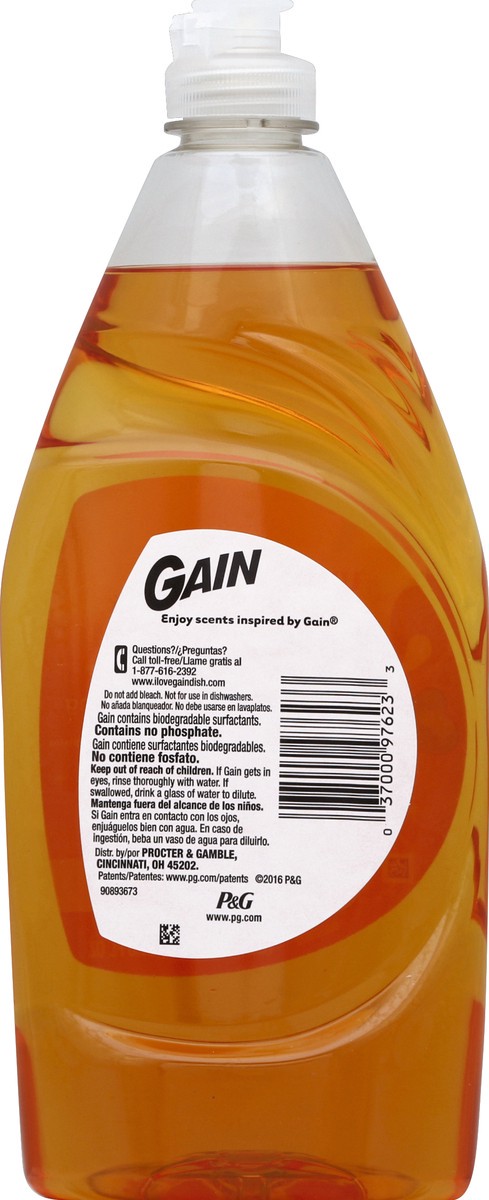 slide 6 of 8, Gain Dishwashing Liquid 21.6 oz, 21.6 oz