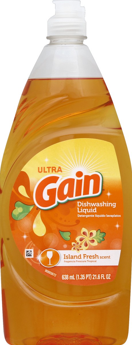 slide 1 of 8, Gain Dishwashing Liquid 21.6 oz, 21.6 oz