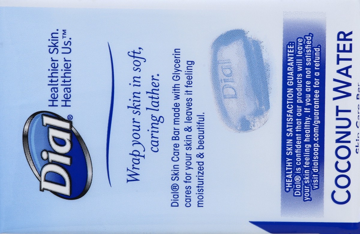 slide 4 of 9, Dial Skin Care Bar Soap, Coconut Water, 12 oz
