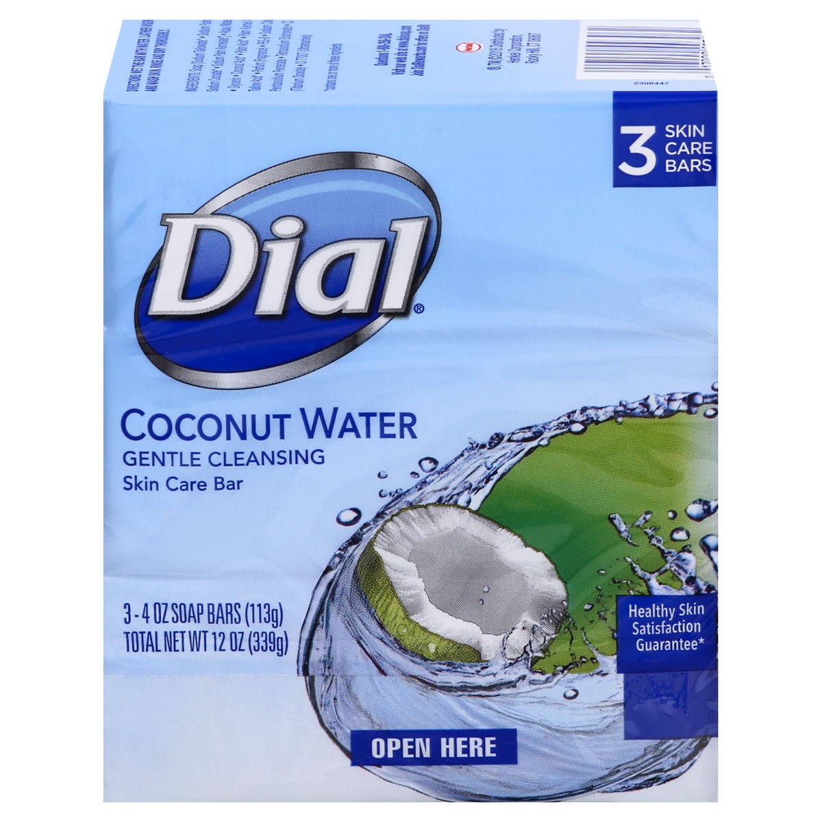 slide 1 of 9, Dial Skin Care Bar Soap, Coconut Water, 12 oz