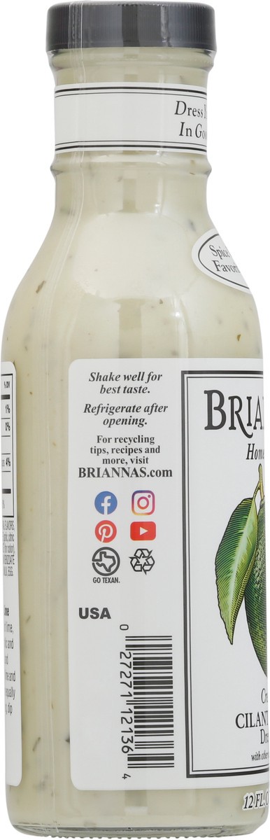 slide 8 of 9, Briannas Home Style Creamy Cilantro Lime Dressing 12 fl oz, 12 fl oz