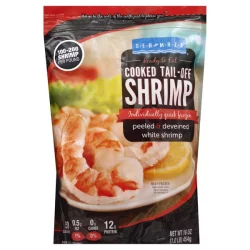 Sea Mazz Prime Cooked Tail Off Peeled And Deveined White Shrimp