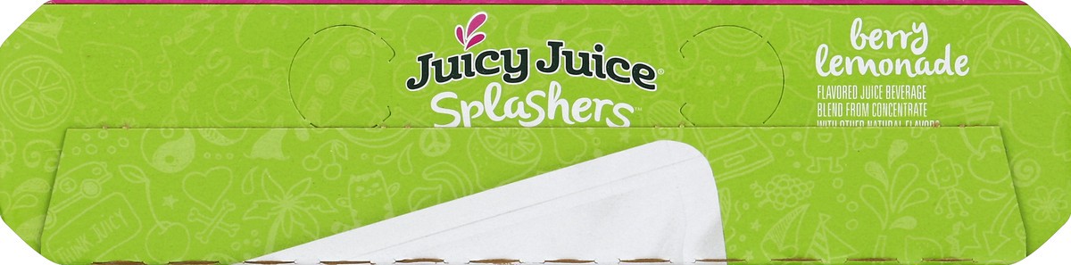 slide 2 of 6, Juicy Juice Splashers Berry Lemonade Flavored Juice Beverage - 10 ct; 6 fl oz, 10 ct; 6 fl oz