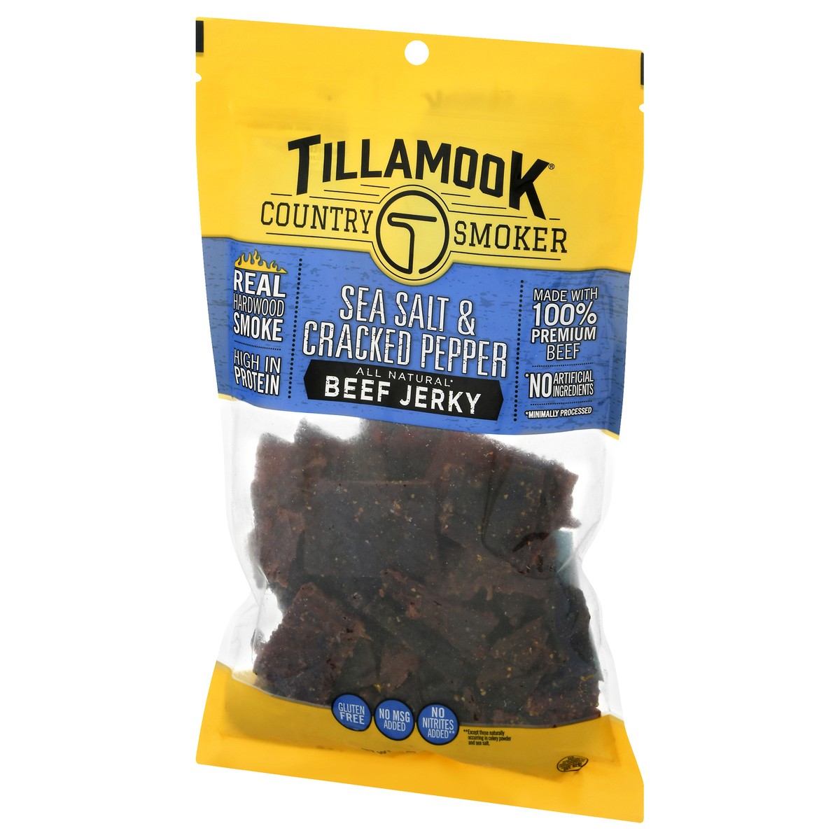 slide 12 of 12, Tillamook Country Smoker Sea Salt & Cracked Pepper Beef Jerky 10 oz, 10 oz