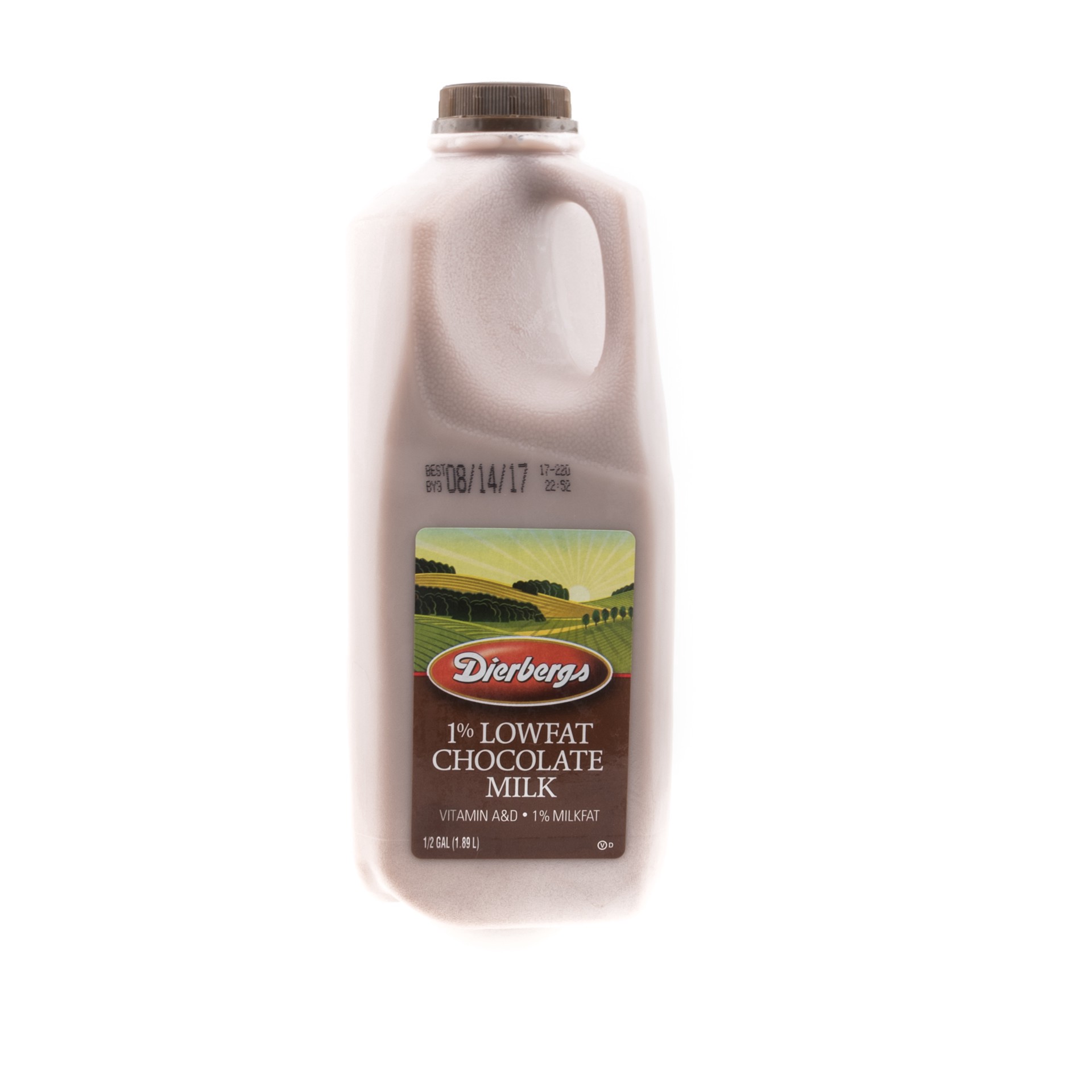 slide 1 of 1, DIERBERGS 1% Chocolate Milk Half Gallon, 64 oz