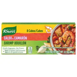 Knorr Bouillon Cubes Shrimp Flavor Bouillon/Caldo Camarón, 3.1 oz,, 8 Ct