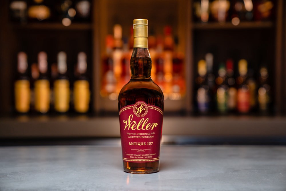 slide 6 of 6, W.L. Weller Weller Antique Kentucky Straight Bourbon Whiskey 1l 107 Proof, 750 ml