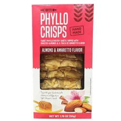 NU Bake Almond & Amaretto Flavor Phyllo Crisps 1.76 oz