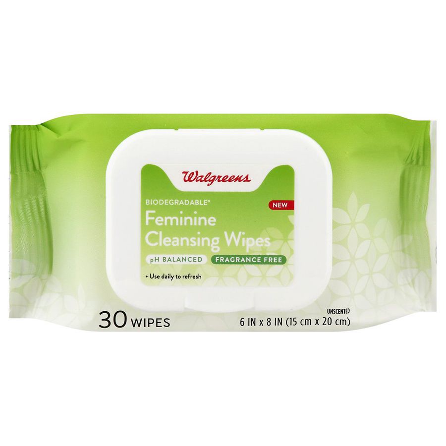 slide 1 of 1, Walgreens Disposable Feminine Wipes, 30 ct